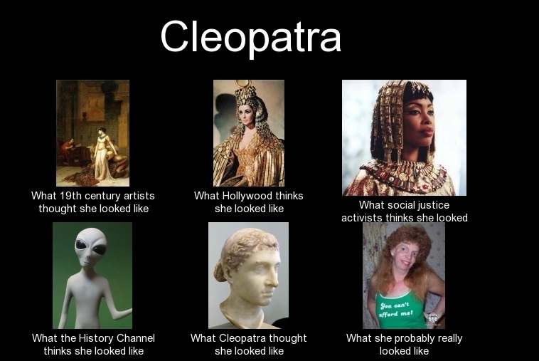 Six opinions on Cleopatra's appearance.