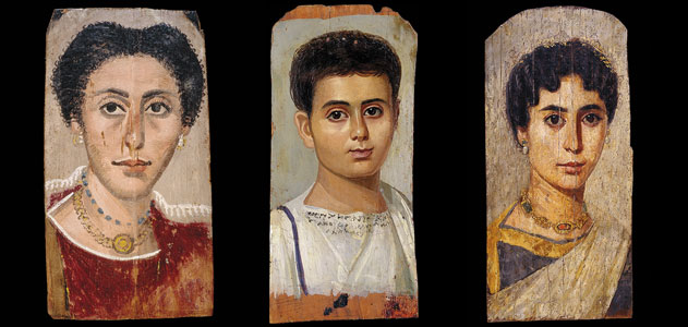 3 mummy portraits