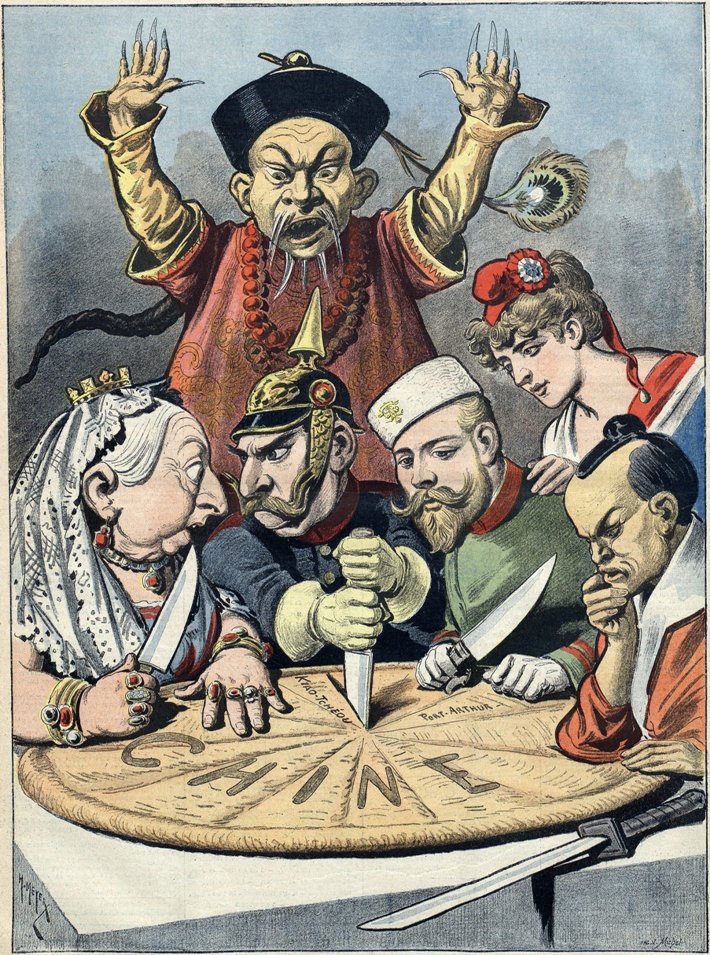 Cartoon of imperialism against China.