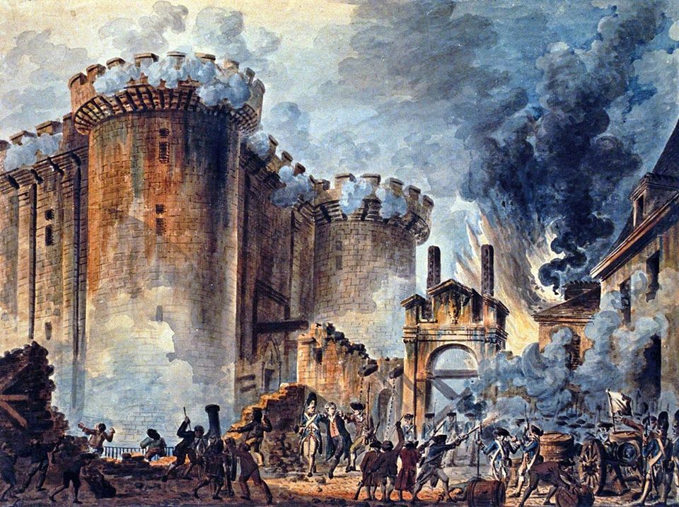 The storming of the Bastille.