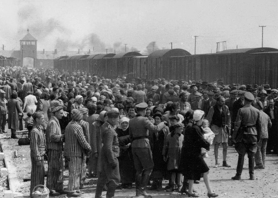 Arrival at Birkenau, 1944.