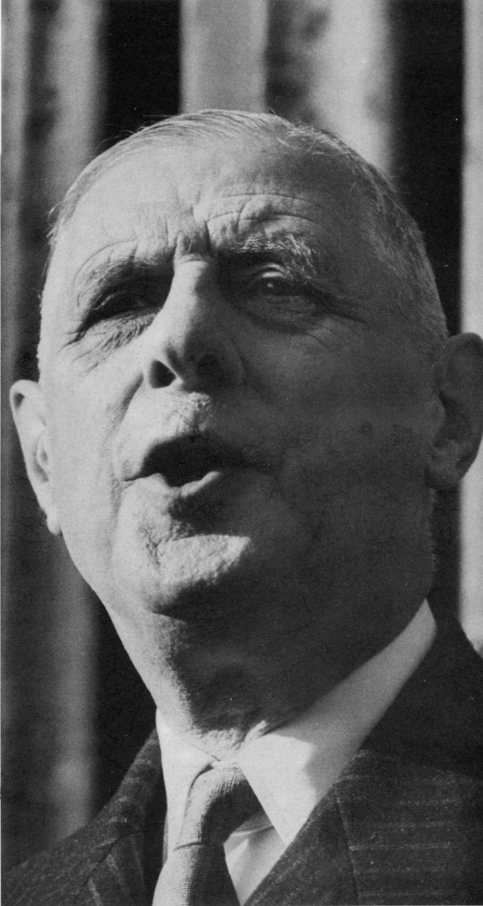 Charles de Gaulle as president.
