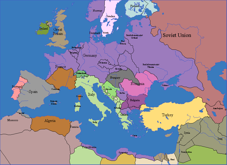 Europe in 1942.