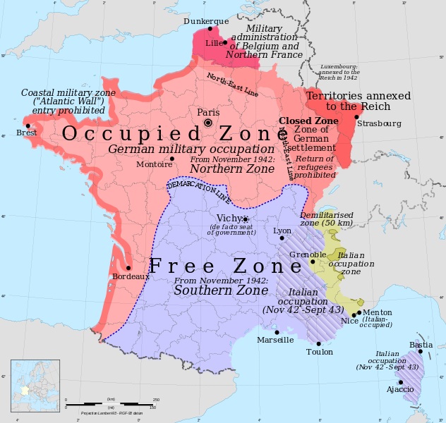 Occupied France, 1940-1944.