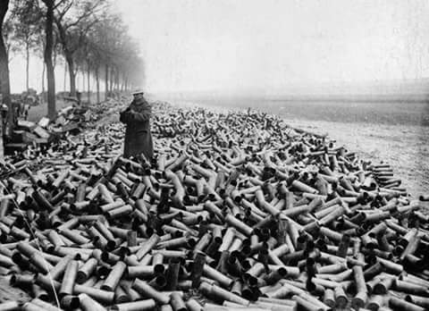 Shells from a 1916 bombardment.
