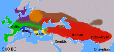Indo-Europeans, 500 B.C.