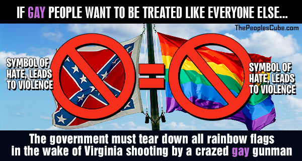 The rainbow flag is now a symbol of hate, too.