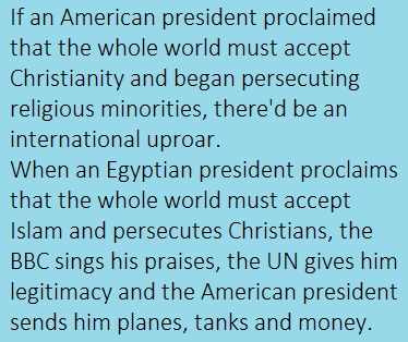 American vs. Egyptian presidents.