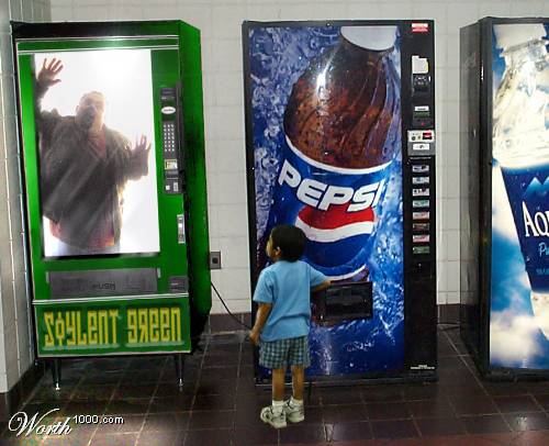 Soylent green vending machine