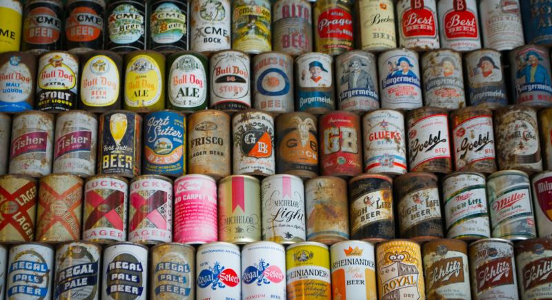 Beer can collection