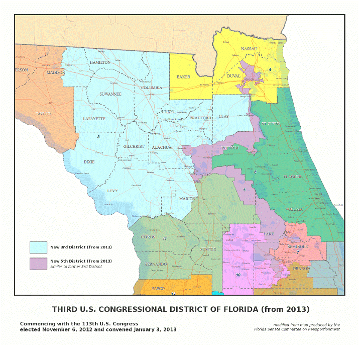 3rd & 5th Florida Congressional Districts.