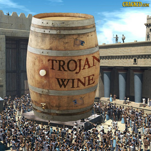 The Trojan Wine Keg.