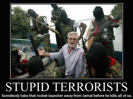 stupid terrorist poster