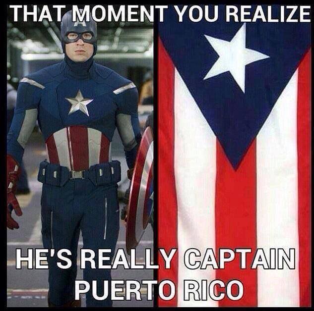 Captain America is really Captain Puerto Rico.