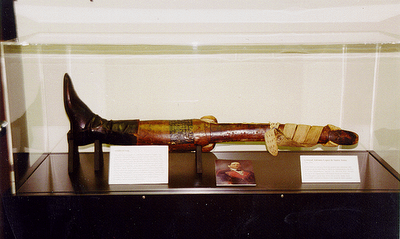 Santa Anna's wooden leg.