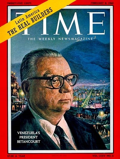 Time Magazine cover showing Betancourt.