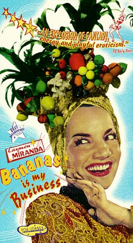 Carmen Miranda and her fruit hat.