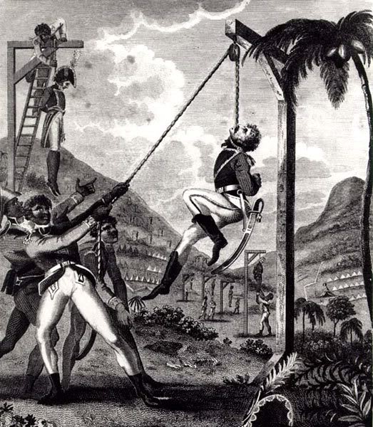 Haitian Revolution lynching.