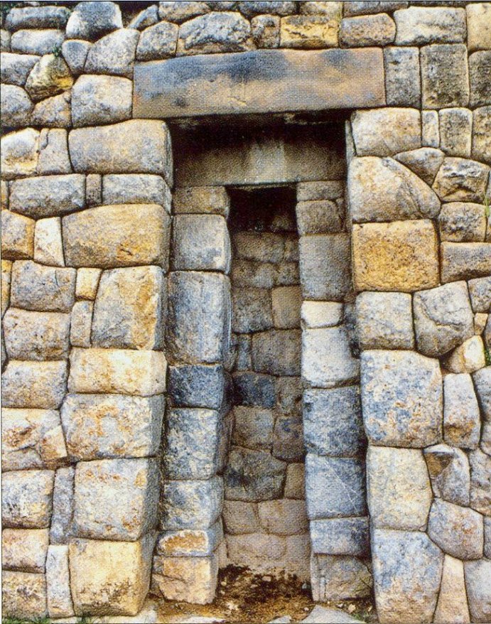 Inca masonry.