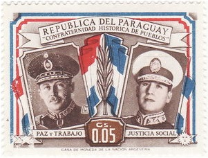 1955 Paraguayan postage stamp.