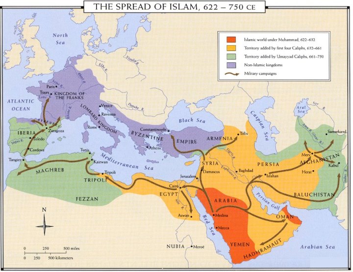 THe first Moslem conquests
