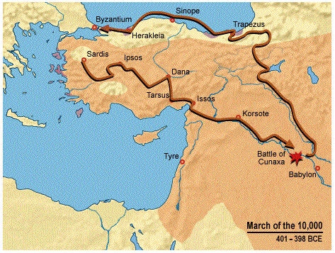 Map of the Anabasis.