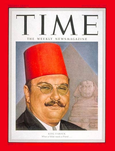 King Farouk on Time Magazine