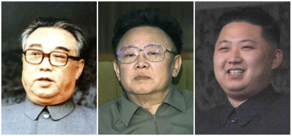 The three North Korean Kims.