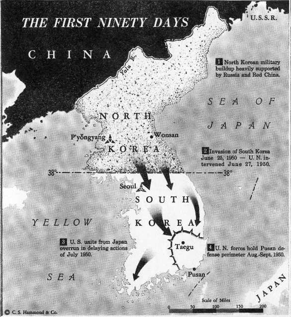 Korean War, the first 90 days