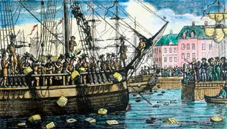 The Boston Tea Party.