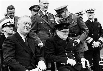 FDR and Churchill.