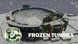 Lambeau Field in winter.