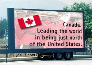 Silly Canadian billboard.
