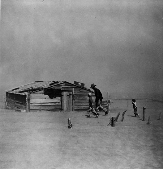Oklahoma during the Dust Bowl.