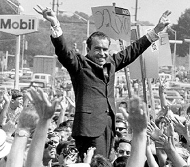 Nixon campaigning.