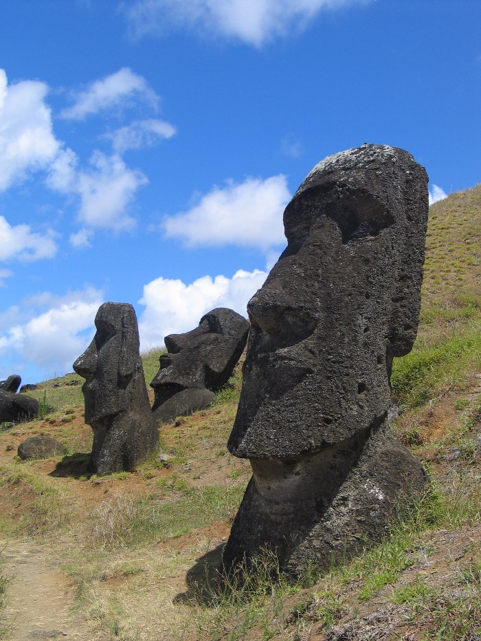 Moai on Rano Raraku.