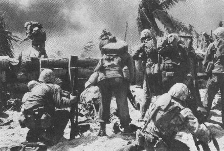 US Marines on Tarawa.