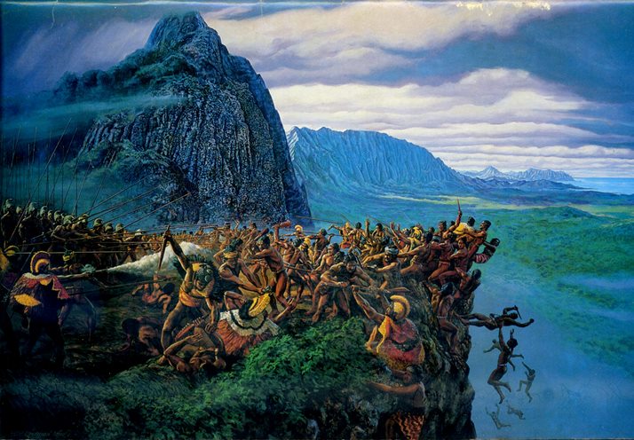 The battle of Nuuanu.