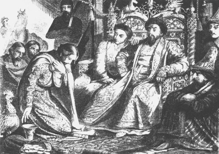 Alexander Nevsky before the Khan.