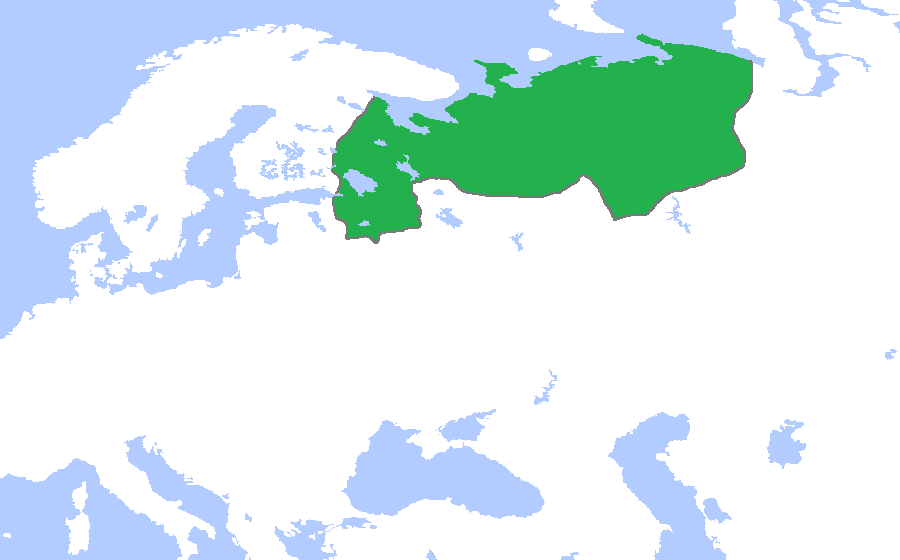 Map of the Republic of Novgorod, 1400.