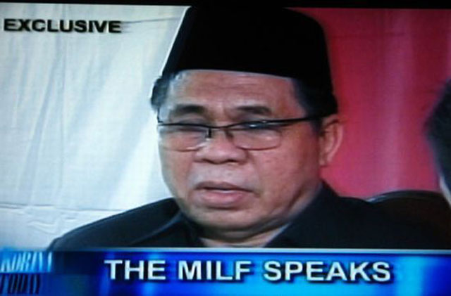 MILF leader on TV.