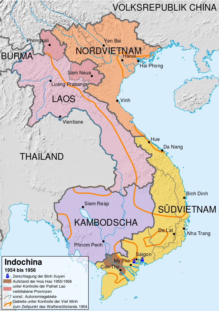 Indochina in 1954.