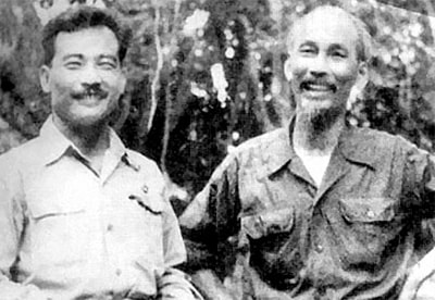 Souphanouvong with Ho Chi Minh.